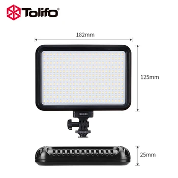 Tolifo PT-F300B LED Fotokameru, Videokameru, Video apgaismojums, Paneļa Apgaismojums Studijā vai brīvā dabā 3200K, lai 5600K Bi-Krāsu Temperatūra