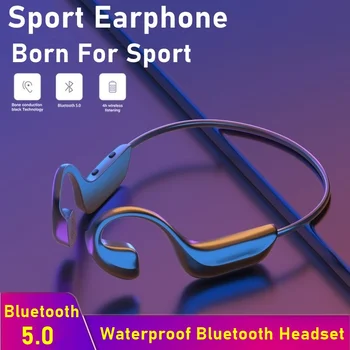 Tongdaytech Universal Bluetooth 5.0 Atvērt Auss Bezvadu Sporta Austiņu Ūdensizturīgs Austiņas ar Mikrofonu, Lai Darbojas, Riteņbraukšana