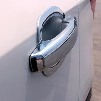 Tonlinker Ārējie Durvju rokturi bļodas Vāka Uzlīmes Citroen C-Elysee/Peugeot 301 Auto stils 4-8 GAB ABS Chrome Vāka uzlīme