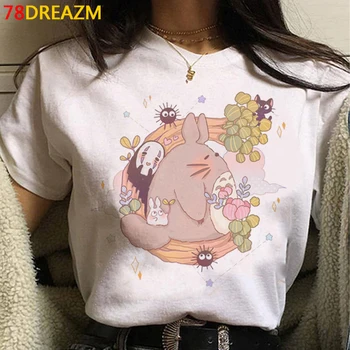 Totoro Studio Ghibli t krekls, t-krekls sieviešu kawaii harajuku pāris drēbes pāris ulzzang t krekls, t-krekls harajuku