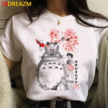 Totoro Studio Ghibli t krekls, t-krekls sieviešu kawaii harajuku pāris drēbes pāris ulzzang t krekls, t-krekls harajuku
