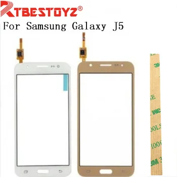 Touch Screen Panelis Digitizer Samsung Galaxy J5 J500 SM-J500FN J500F Skārienjūtīgais Sensors Priekšas Stikla Lēcu RTOYZ