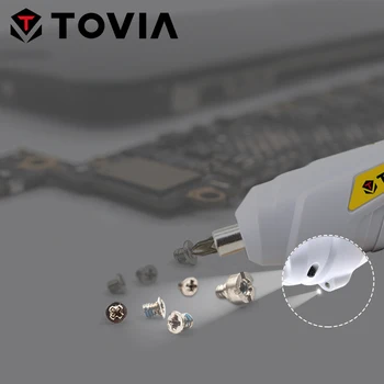 TOVIA Portatīvie Mini Elektriskais Skrūvgriezis 3.6 V Uzlādējams Bezvadu Skrūvgriezis Akumulatora Precizitāti Skrūvgriezi USB