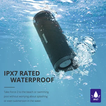 Tronsmart Spēkā 2 Portatīvie Bluetooth 5.0 Skaļrunis ar IPX7 Ūdensizturīgs, QCC3021 Čipu,30W Maksimālā Izejas,Ātri Tipa C Chanrging