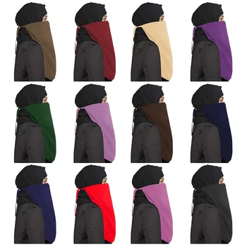 Turbānus sievietēm Musulmaņu Hijab Arābu Islāma Sejas Segtu Plīvuru galvā wrap foulard lenta turban galvu sabot femme foulard femme