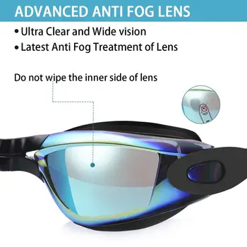 Tuvredzība, Peldēšanas Brilles Optiskās Ūdensizturīgs Anti Fog, UV Aizsardzība Recepšu Peldēšanas Brilles Pieaugušajiem, Vīriešiem, Sievietēm, Jauniešiem, Bērniem, Bērnu
