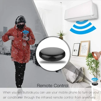 Tuya Mini WiFi Smart IS Tālvadības 360° 10m Kontrolieris ar Alexa, Google Palīgu, TV, Gaisa Kondicionēšanas Ierīces Balss Vadība