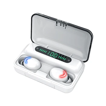 TWS 5.0 Bezvadu Earbuds, Bluetooth Austiņas,F9 Ūdensizturīgs Dziļi Bass Austiņas,ar Portatīvo Strāvas Bankas Smart LED Displejs