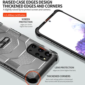 Tālruņa Aizmugures Vāciņš Samsung Galaxy S20 Plus Ultra lieljaudas Aizsardzību Mobilo Gadījumā, Āra Kritums Pierādījumu Anti Putekļu TPU DATORA Korpusa