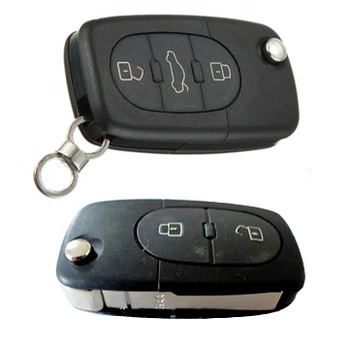 Tālvadības Atslēgas Aizsardzību Gadījumā OVĀLAS tastatūru 2 3 Taustiņš VW Golf, Jetta MK4 Zils Metālisks