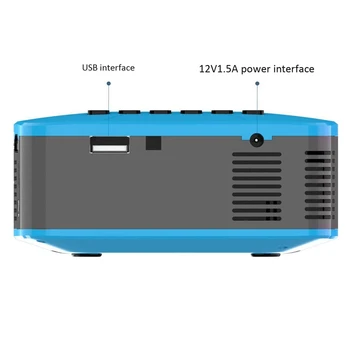 U20 Mini Projektori USB HDMI AV Video Portatīvo Projektoru Mājas Kinozāles Filmu Projektoru Projektoru ES Plug