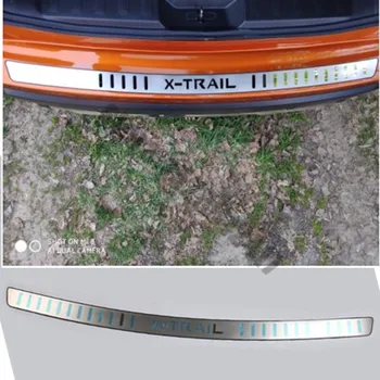 Ultrathin Auto stils Nerūsējošā Tērauda Aizmugures Bufera Aizsargs Palodzes Bagāžnieka Protektora Apdares Plāksnes, Lai-2019 Nissan X-Trail X Trail T32