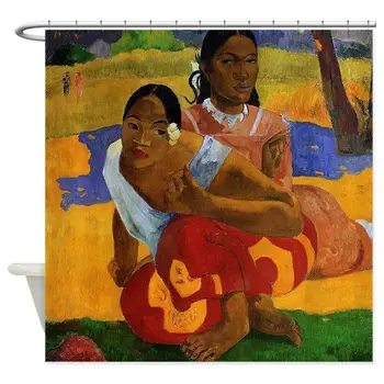 Unikālu Pasūtījuma Paul Gauguin Kļūst Precējies Dušas Aizkars