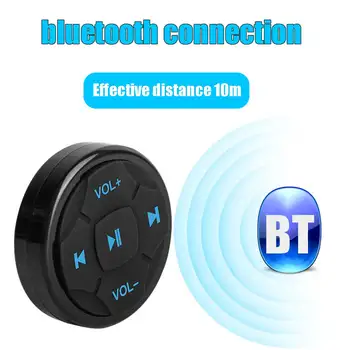 Universal Car Kit Automašīnas Bezvadu Tālvadības bluetooth Stūre Mobilā Tālruņa ar MP3 Mūziku Spēlē, lai Android, IOS Tālrunis Kontrole