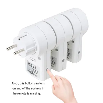 Universālā ES Ligzda Bezvadu 433Mhz RF Tālvadības pulti, LED Gaismas Kontaktligzdas Ieslēdziet Saderīgu Ar Broadlink RM4 Pro Smart Home