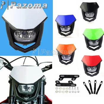 Universālā Motocikla priekšējo Lukturu Apgaismojuma Gaismas Aptecētājs Enduro Galvas Lampas Maska Yamaha WR250 YZF Honda Kawasaki KLX XR CRF
