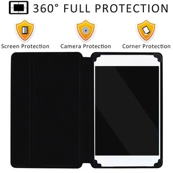 Universālā Tablet Case for Samsung Galaxy Tab S 2/3/4/5/6/7 Anti-Fall Stāvēt Slim PU Ādas Gadījumā Segtu+Bezmaksas Pildspalvu