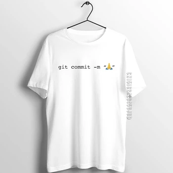 Unix T Krekls Vīriešiem Puiši Programmētājs Coder Attīstītājs Smieklīgi Git Apņemas Lūgties Iespiesti Homme Tees Hip Hop Streetwear