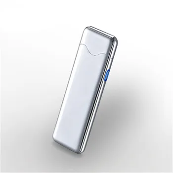 USB Elektronisko Vieglāks pirkstu Nospiedumu Sensoru Touch uzlādējams šķiltavas, Pretvēja Flameless Metāla Dubultā Sānu Cigarešu Šķiltavas