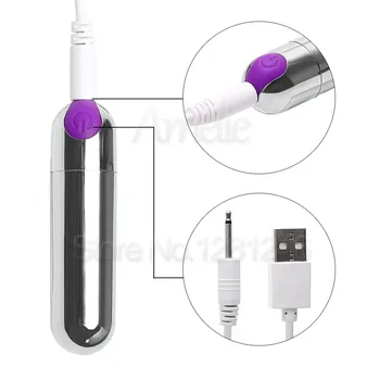 USB Lādējamu 10 Ātruma Super Spēcīgu Mini Bullet Vibratori Vibe Ūdensizturīgs Klitora G Spot Stimulators Pieaugušo Seksa Rotaļlietas Sievietēm