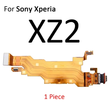 USB Ports Uzlādes Doks Pievienojiet Lādētāju Valdes Flex Kabelis Sony Xperia XA2 XA1 XZ3 XZ2 XZ1 XZS XZ Premium Compact Ultra Plus