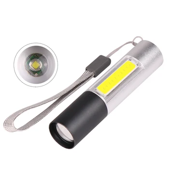 USB Rechargable Mini LED Lampiņu Super Spilgti 3 Režīmi COB+XPE T6 Lāpu Ūdensizturīgs Portatīvo Kempings, Riteņbraukšana Nakts Apgaismojums