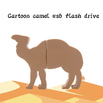USB stick karikatūra dzīvniekiem pen drive 4GB 8GB 16GB 32GB 64GB, 128GB gudrs camel memory stick pendrive radošo dāvanu usb flash drive