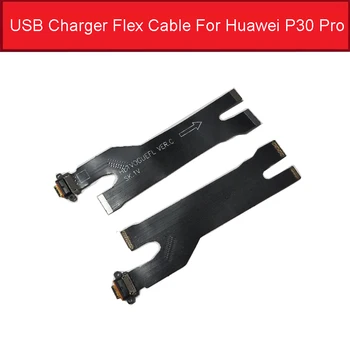 Usb Uzlādes Ligzda Ostas Flex Lentes Kabelis Huawei P30 Pro Usb Lādētāja Savienotājs Modulis Flex Cable Rezerves Daļas, Remonts