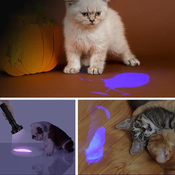 UV lukturīti 100LED 395nm ultravioletās gaismas UV detektors gaismas suņu kaķu urīna pet traipu bugs scorpion mehāniskās noplūdes noteikšanas