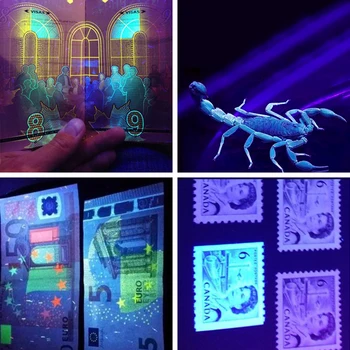 UV lukturīti 100LED 395nm ultravioletās gaismas UV detektors gaismas suņu kaķu urīna pet traipu bugs scorpion mehāniskās noplūdes noteikšanas
