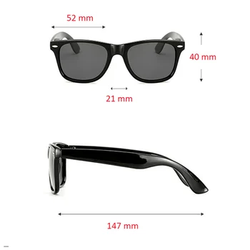 UV400 HD Polarizētās vīriešu un sieviešu Saulesbrilles Classic retro modes Zīmols Saules brilles Pārklājums Disku Toņos gafas De Sol Masculino