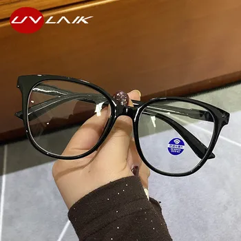 UVLAIK Zilā Gaisma Pretbloķēšanas Brilles Rāmis Ir 2021. Sieviešu Lielgabarīta Brilles Anti Zilā Datoru Vīriešu Brilles Briļļu ietvaru
