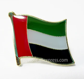 Vairumtirdzniecības Daudz 10 gab Valsts karoga Atloks Pins broša Žetona Emblēma U. A. E. apvienotajiem Arābu Emirātiem, AAE