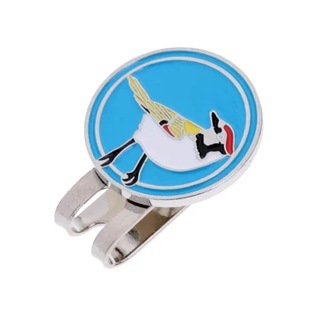 Van gogs 2gab Golfa Bumbiņu Marķieri Magnētisko ar Cepuri Klipu Stilīgs sakausējuma Klp Klipu Dāvanu Pokera Karti, 2 krāsas zila, dzeltena putns