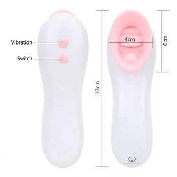 VATINE 7 Ātrumi Clit Vagīnas Stimulators G-spot Klitora Masāža Krūšu galu Zīdējs Mēles Vibratori Seksa Rotaļlietas Sievietēm Orālo Seksu