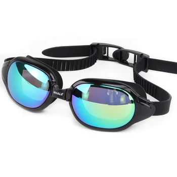 Vaļu Ūdensizturīgs Silikona Peldēšanas Brilles Anti-Miglas UV плавательные очки Peldēšanas Brilles Brilles