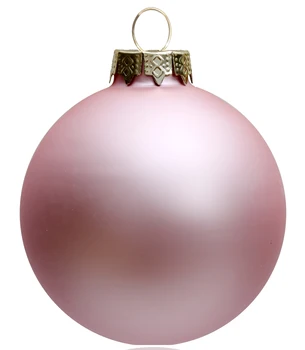 Veicināšana - 5GAB/PAK, Mājas Pasākums, Ziemassvētku Puse Ziemassvētki Apdare Rotājumu 80mm Krāsotas Rozā Stikla Nieciņš Bumbu - Matēts