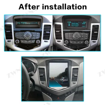 Vertikāla ekrāna tesla stils Android 9.0 Auto multimedia Par Chevrolet CRUZE 2008. - 2012. gadam Audio, Video, Radio, Stereo, GPS Naiv galvas vienības