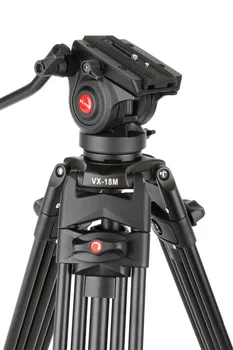 Viltrox VX-18M 1.8 M Profesionālo lieljaudas Stabils Alumīnija neslīdoša Video Statīvs + Šķidrums, Pan Galva + somiņa Kameras DV
