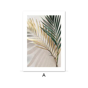Vintage Palmu Lapu Ainavu Gleznas Plakāts, Sienas Art Print Krāsošana Sienas Attēlu Dzīvojamās Mājas Dekoru Kanvas Glezna, Istabas Dekori
