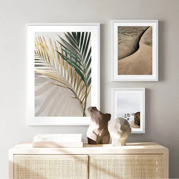 Vintage Palmu Lapu Ainavu Gleznas Plakāts, Sienas Art Print Krāsošana Sienas Attēlu Dzīvojamās Mājas Dekoru Kanvas Glezna, Istabas Dekori