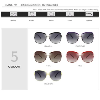 Vintage Polarizētās Saulesbrilles Sieviešu 2019 Augstas Kvalitātes Dizaineru Luksusa Metāla Liesmas Oculos Feminino Black Zonnebril Dames