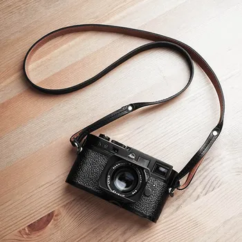 Vintage Roku darbs Īstas Ādas Kameras Siksna Plecu Siksna Jostu, Leica M10 MP M262 Q2 Canon Nikon Sony Fujifilm XT4 X100V