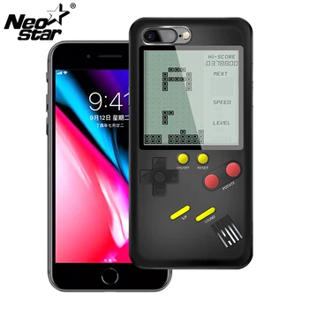 Visas Krāsas, Spēļu Automātu Tālruni Gadījumā, iPhone 6 7 8P Displejs Spēļu Konsole Lietā Par iPhone X 6 6S Plus Aizmugurējo Vāciņu Būtiska Capa Jaunas