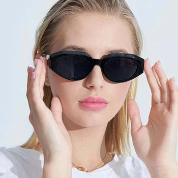 Vogue Sunglass Vintage Sieviete Ir 2021. Jaunu Stilu Melns Taisnstūris Brilles Luksusa Dizaineru Vīriešu Braukšanas Brilles Rotājumi Meitenēm