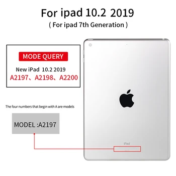 Vāciņš Apple iPad 10.2 2019 Gadījumā A2197 A2200 A2198 A2232 Caurspīdīga Silikona Mīksto TPU uz Lietu ipad 7. 10.2 Būtiska