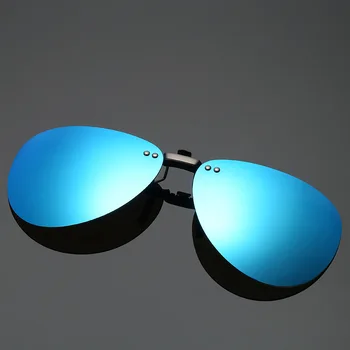 Vīriešu Polarizētās Klipu Saulesbrilles Vīriešiem, Sievietēm Izmēģinājuma Saules Brilles UV400 Klipu Tuvredzība Brilles Nakts Braukšanas Brilles ZB-82