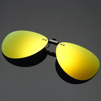 Vīriešu Polarizētās Klipu Saulesbrilles Vīriešiem, Sievietēm Izmēģinājuma Saules Brilles UV400 Klipu Tuvredzība Brilles Nakts Braukšanas Brilles ZB-82