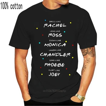Vīriešu T Krekls, Kleita, Piemēram, Reičela Mīlestība, tāpat Kā Ross Tīru, Piemēram, Monica Draugiem, Sieviešu t-krekls
