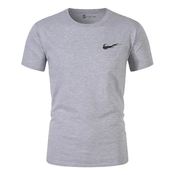 Vīriešu Vasaras 3D T-Krekls Gadījuma Lielu Izmēru Modes tīrtoņa Krāsu Logo Sporta Vīriešu Un Sieviešu O-veida Kakla Īsām Piedurknēm Vīriešu T-Krekls